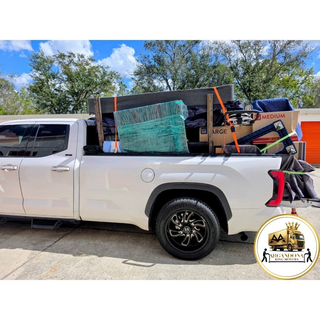 ARGANDONA KING MOVERS pickup truck load